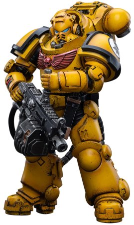 Фигурка JoyToy: Тяжелые Заступники Полад Лайкалрад 01 1:18 (Heavy Intercessors Polad Lycalrad 01 1:18) Вархаммер 40K Имперские Кулаки (Warhammer 40K Imperial Fists) (JT3433) 13 см