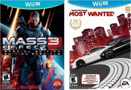   Need for Speed Most Wanted + Mass effect 3   (Special Edition) (Wii U)  Nintendo Wii U 