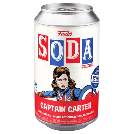 фигурки Фигурка Funko Vinyl SODA: Капитан Картер (Captain Carter) Марвел: Что, Если капитан Картер (Marvel: What If Captain Carter) (58333) 9,5 см