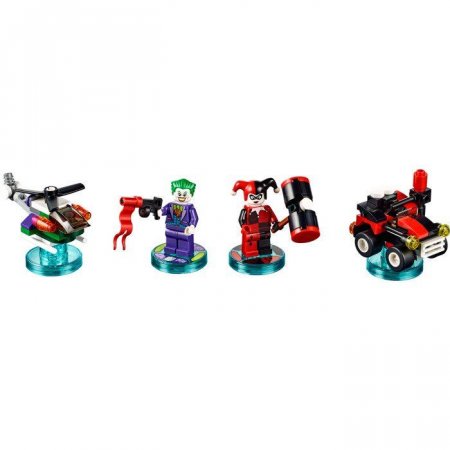 LEGO Dimensions Team Pack DC Comics (The Joker's Chopper, The Joker, Harley Quinn, Quinn-Mobile) 