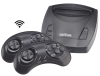 Игровая приставка 8 bit Retro Genesis Junior Wireless (300 в 1) + 300 встроенных игр + 2 беспроводных геймпада + AV кабель (Черная) для 8 bit, Денди (Dendy)