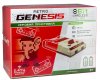 Игровая приставка 8 bit Retro Genesis Wireless Li-ion (300 в 1) + 300 встроенных игр + 2 беспроводных аккумуляторных геймпада (Серая)