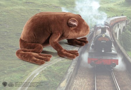  Мягкая игрушка The Noble Collection: Шоколадная лягушка (Chocolate Frog) Гарри Поттер (Harry Potter) 21 см + Подушка 36 см