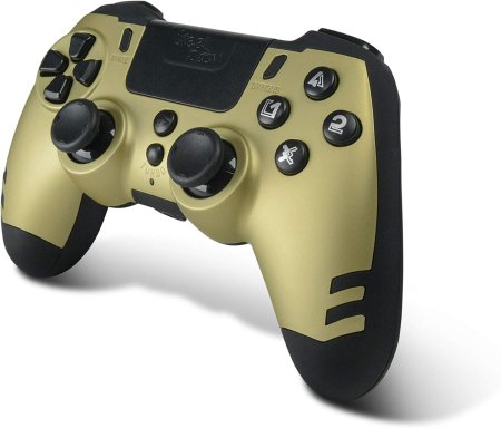  Геймпад беспроводной Steelplay SlimPack Wireless Controller Gold (Золотой) (00155) (PS4/PS3/PC) 