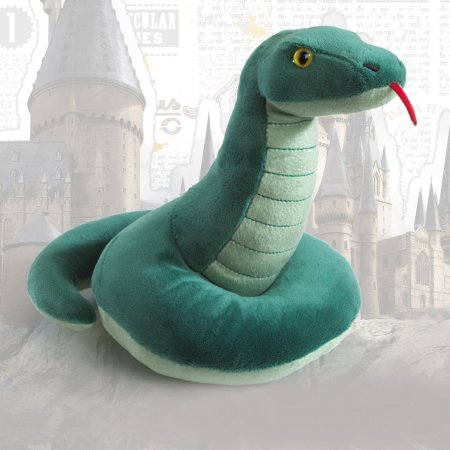  Мягкая игрушка The Noble Collection: Талисман Слизерина "Змея" (Slytherin Mascot "Snake") Гарри Поттер (Harry Potter) 22 см + Подушка 34 см