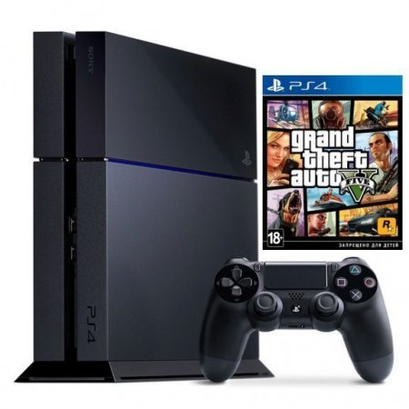   Sony PlayStation 4 500Gb Rus  + Grand Theft Auto V 