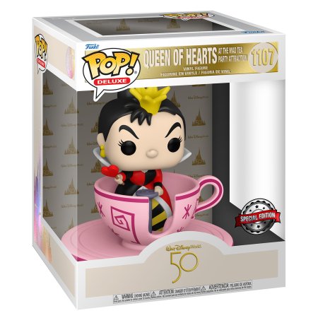 фигурки Фигурка Funko POP! Deluxe: Королева Сердец на аттракционе "Безумное Чаепитие" (Queen Of Hearts At The Mad Tea Party Attraction) Дисней (Disney WDW50) (58963) 9,5 см
