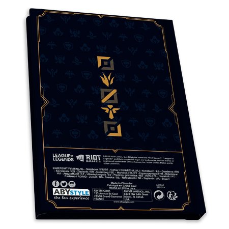  Набор подарочный ABYStyle: Бокал + Значок + Записная книжка Хекстек лого (Hextech logo) Лига Легенд (League Of Legends) (ABYPCK215)