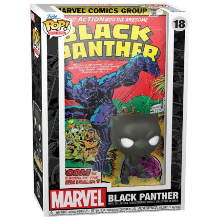 фигурки Фигурка Funko POP! Comic Covers: Черная Пантера (Black Panther) Марвел (Marvel) ((18) 64068) 9,5 см