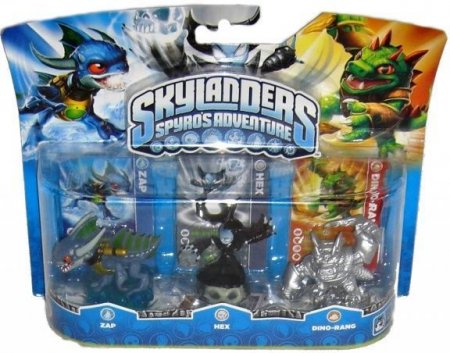 Skylanders Spyro's Adventure:    Hex, Zap, Silver Dino-rang