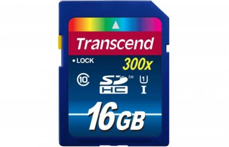 SDXC   16GB Transcend Class 10 UHS-I 300 (PC) 