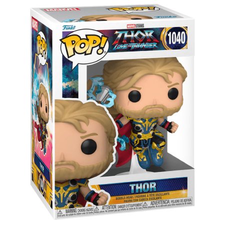 фигурки Фигурка Funko POP! Bobble: Тор (Thor) Марвел: Тор Любовь и гром (Marvel: Thor Love & Thunder) ((1040) 62421) 9,5 см
