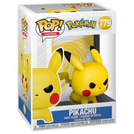 фигурки Фигурка Funko POP! Games: Пикачу Стойка Атаки (Pikachu (Attack Stance)) Покемон (Pokemon) ((779) 55228) 9,5 см