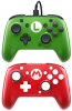 Геймпад проводной Faceoff Deluxe Pro Controller Super Mario Edition Зеленый/Красный (Switch)