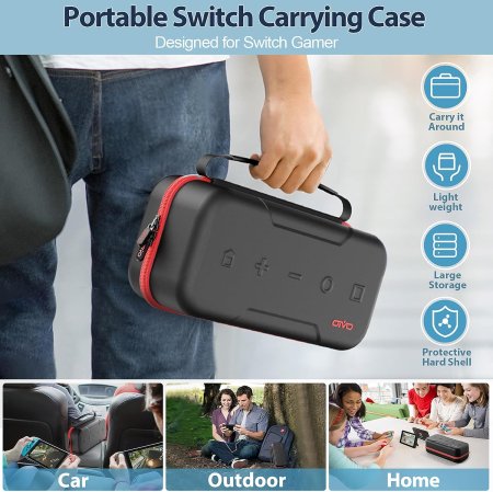 - Carry Case Oivo (IV-SW188) Red () (Switch/Switch OLED)