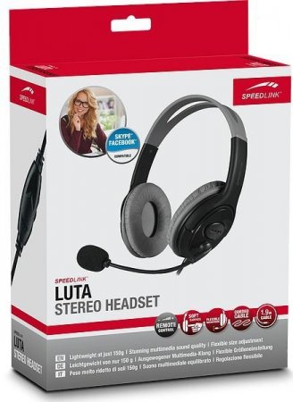    Luta Stereo Headset Speedlink (SL-870004-BK) 