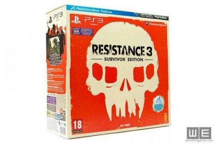   Resistance 3   (Survivor Edition)  PlayStation Move (  3D) (PS3)  Sony Playstation 3
