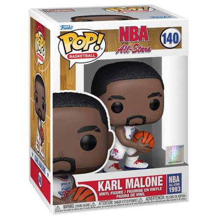 фигурки Фигурка Funko POP! NBA: Карл Мэлоун в белой форме (Karl Malone (White All-Star Uni 1993)) Все звезды НБА (NBA All Stars) (59371) 9,5 см