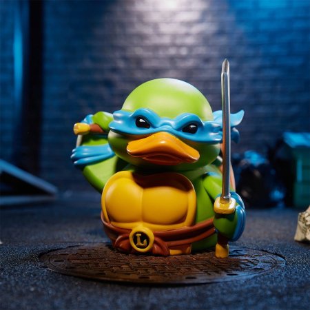 Фигурка-утка Numskull Tubbz: Леонардо (Leonardo) Черепашки-ниндзя (Teenage Mutant Ninja Turtles TMNT) 9 см Персонажи игр