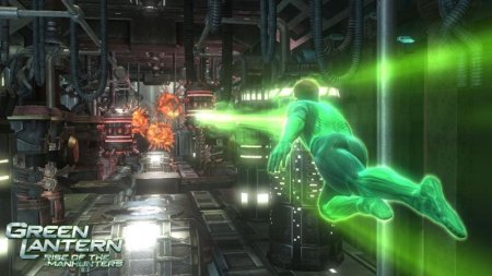 Green Lantern: Rise of the Manhunters (Зелёный Фонарь) (с поддержкой 3D) (Xbox 360) USED Б/У