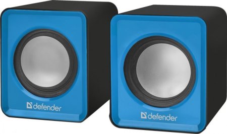 Активная система DEFENDER, 2.0, SPK-22, USB, синяя (PC) 
