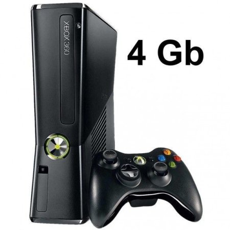 Игровая приставка Microsoft Xbox 360 Slim E 4Gb Black