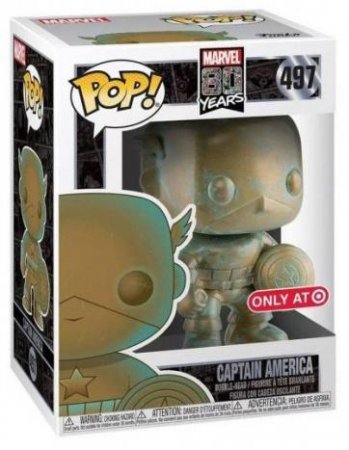  Funko POP! Bobble:   (Captain America (PT)(Exc))  80  (Marvel 80th) (42218) 9,5 