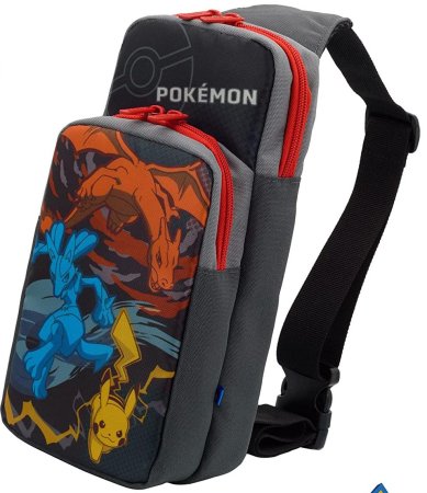 Сумка для аксессуаров и консоли HORI Adventure Pack (Lucario, Pikachu) (NSW-415U) (Switch/Switch Lite/OLED)