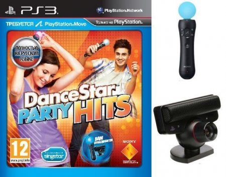   DanceStar Party Hits   +   PlayStation Move +  PlayStation Eye (PS3)  Sony Playstation 3