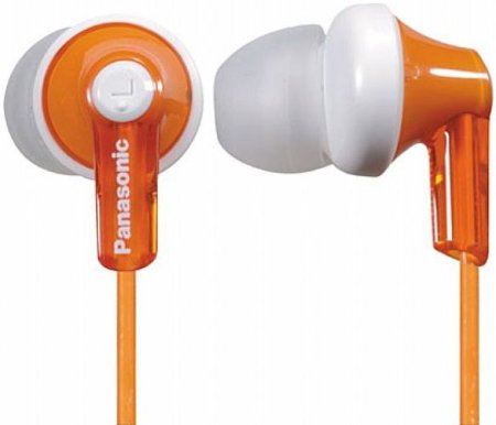 Наушники PANASONIC RP-HJE118GUD, Оранжевые (PC) 