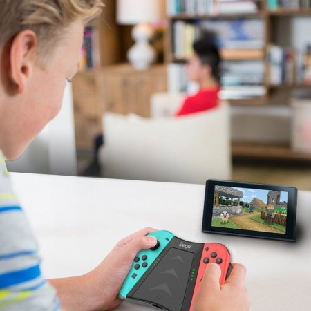 Подзаряжающий держатель для контроллеров Joy-Con + хранение картриджей iPega (PG-SW060B) (Switch)
