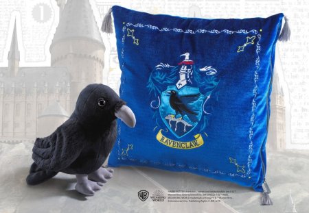  Мягкая игрушка The Noble Collection: Талисман Когтеврана "Ворон" (Ravenclaw Mascot "Raven") Гарри Поттер (Harry Potter) 22 см + Подушка 34 см