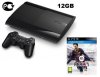 Игровая приставка Sony PlayStation 3 Super Slim (12 Gb) Rus Black (чёрная) + Игра FIFA 2014 Русская Версия (PS3)