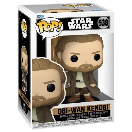 фигурки Фигурка Funko POP! Bobble: Оби-Ван Кеноби (Obi-Wan Kenobi) Звездные Войны (Star Wars) ((538) 64558) 9,5 см
