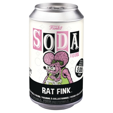 фигурки Фигурка Funko Vinyl SODA: Неоновый Рэт Финк (Neon Rat Fink) Рэт Финк (Rat Fink) (58695) 9,5 см