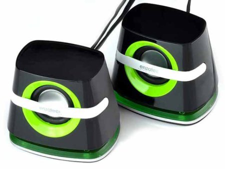 Мини-колонки ENZATEC SP610, зеленые (PC) 