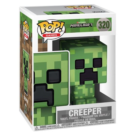 фигурки Фигурка Funko POP! Games: Крипер (Creeper) Майнкрафт (Minecraft) (26387) 9,5 см