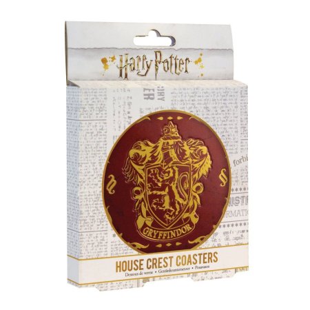  Подставки под напитки Paladone: Гарри Поттер (Harry Potter) Хогвартс (Hogwarts) (Crest Coasters) (V2 PP4257HPV2) 4 шт