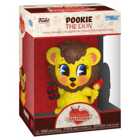 фигурки Фигурка Funko Vinyl Figure: Пуки-Лев (Pookie The Lion) Пака Пака Злодейские Валентинки (Paka Paka Villainous Valentines) (59533 (61900)) 9,5 см