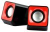 Мини-колонки ENZATEC SP305, USB, чёрные/красные (PC) 