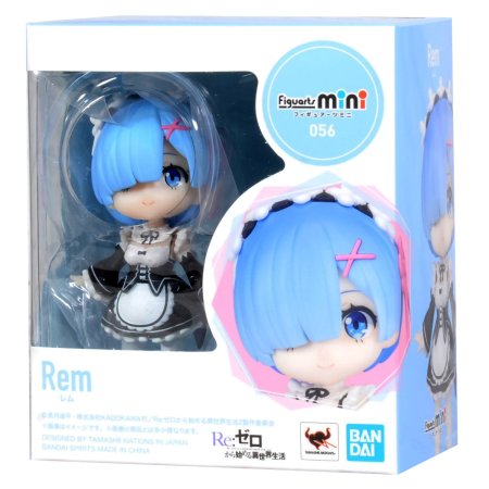 Фигурка BANDAI Tamashii Nations Figuarts mini: Рем (Rem) Жизнь с нуля в альтернативном мире (Re:Zero Starting Life in Another World) (612601) 9 см 