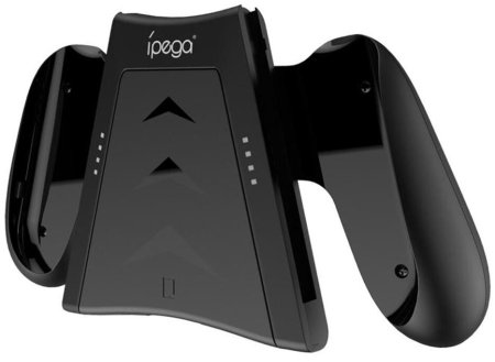 Подзаряжающий держатель для контроллеров Joy-Con + хранение картриджей iPega (PG-SW060B) (Switch)
