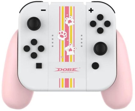 Подзаряжающий держатель для контроллеров Joy-Con Charging Grip 1200 mah DOBE (iTNS-873C) Розовый (Pink) (Switch)