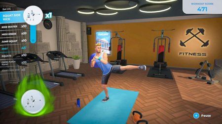 игра Let's get Fit + Спортивные ремни/Sports Strap для Joy Con 2 шт. (Switch) для Nintendo Switch