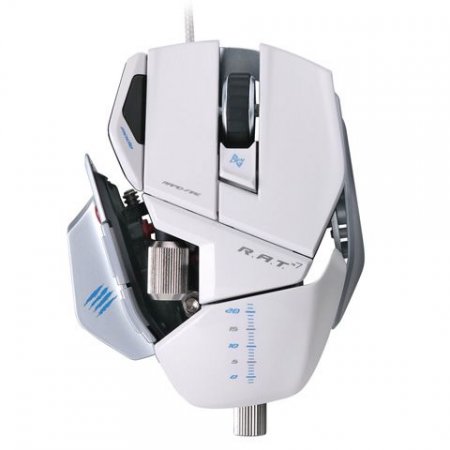   Mad Catz R.A.T.7 Gaming Mouse (White) (PC) 