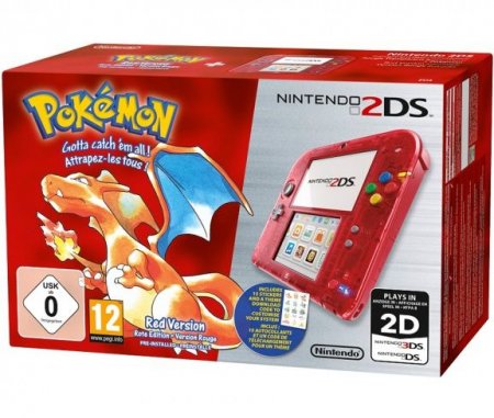  Nintendo 2DS   + Pokemon Red Nintendo 3DS