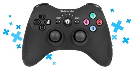 Геймпад беспроводной DEFENDER Game Expert BT1 Bluetooth, 2 дж (PS3) 