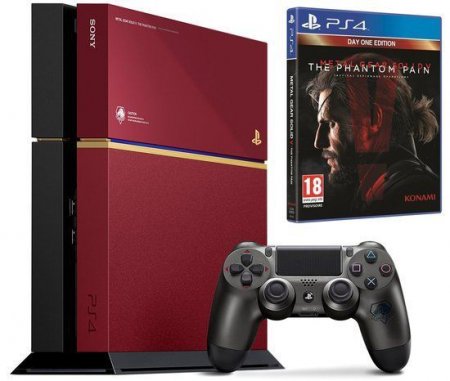   Sony PlayStation 4 500Gb Eur  MGS Limited Edition +  Metal Gear Solid 5 (V) The Phantom Pain (PS4) 