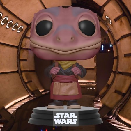 фигурки Фигурка Funko POP! Bobble: Леди Лягушка (Frog Lady (Exc)) Звездные Войны Мандалорец (Star Wars Mandalorian) (54530) 9,5 см