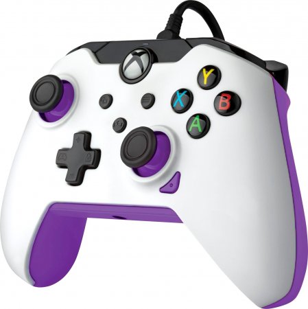   Controller Wired PDP White Purple (012-WPR) (Xbox One/Series X/S/PC) 